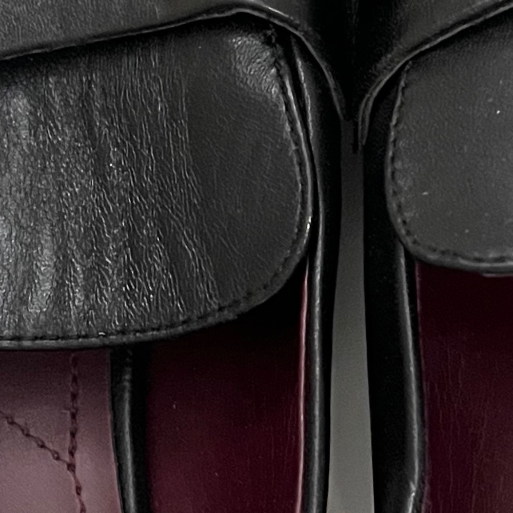 Franco Sarto black leather loafers